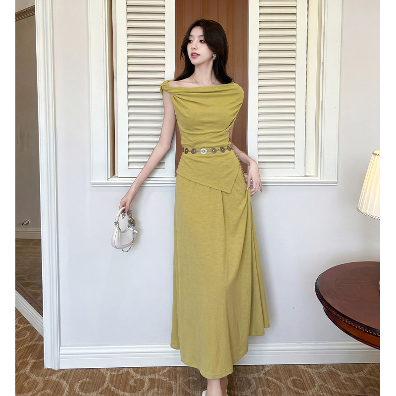 France style skirt slim T-shirt a set for women