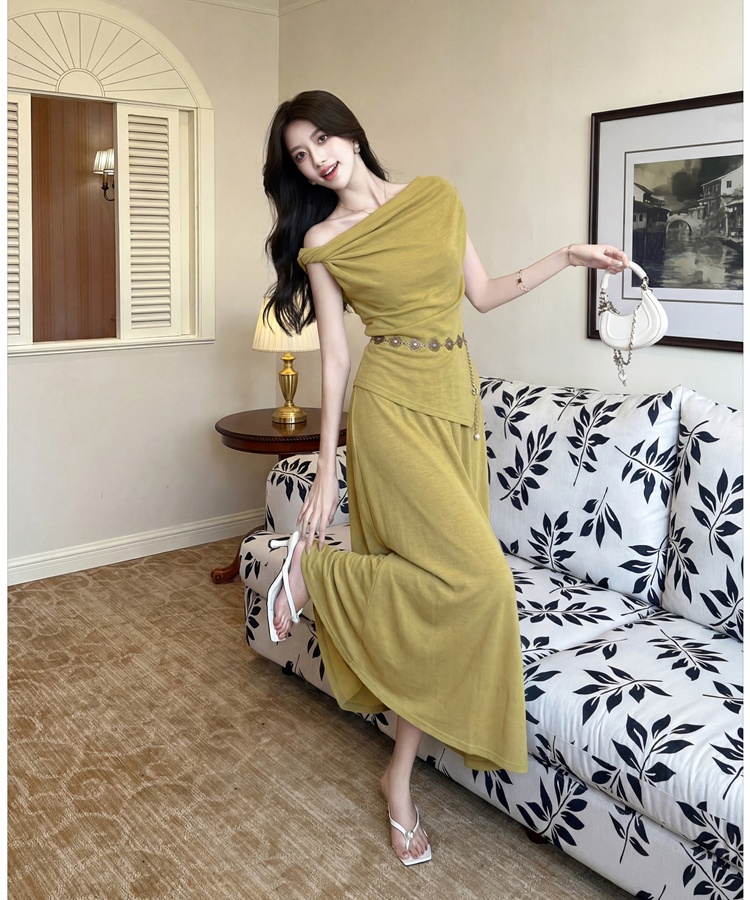 France style skirt slim T-shirt a set for women