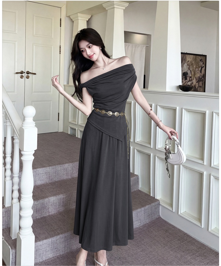 France style skirt slim T-shirt a set for women