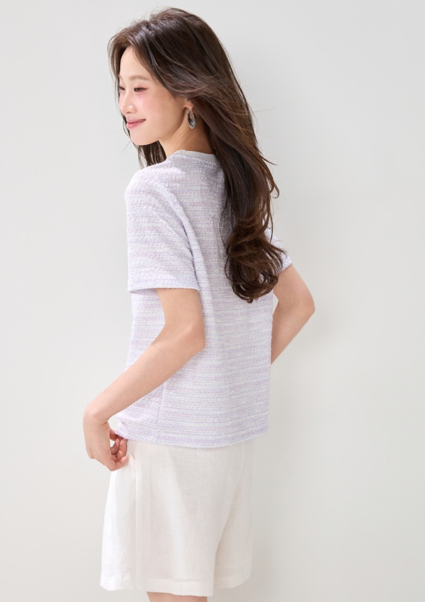 Straight Casual T-shirt round neck summer tops for women