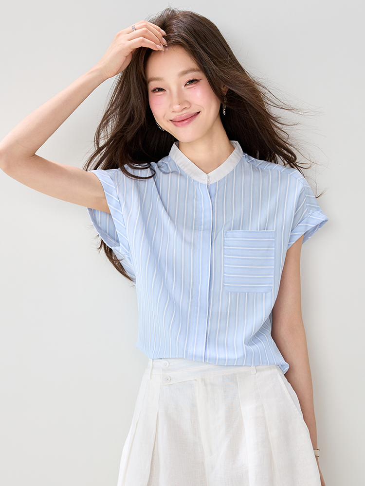 Splice Casual shirt light fashion tops