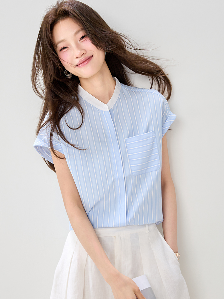 Splice Casual shirt light fashion tops