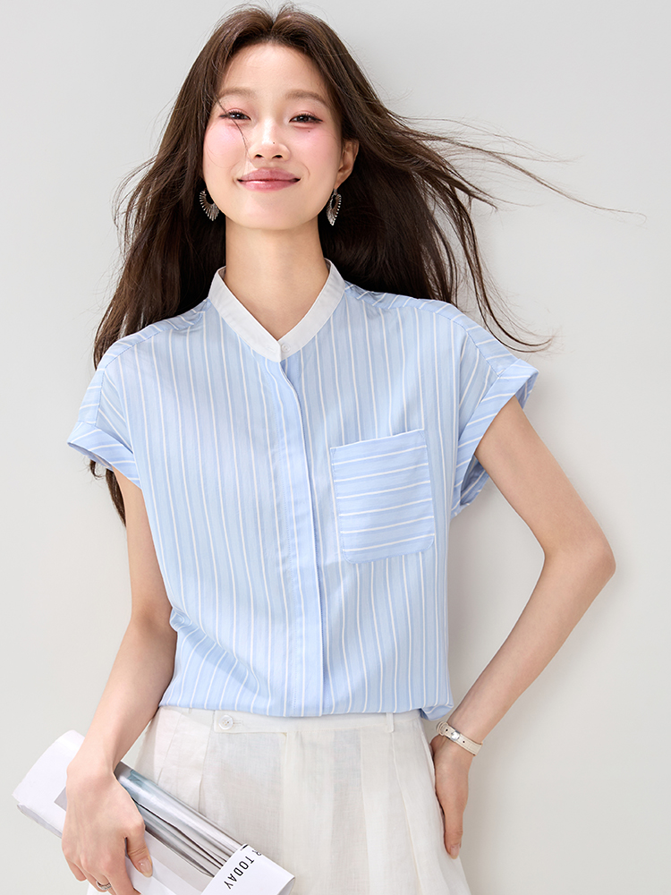 Splice Casual shirt light fashion tops