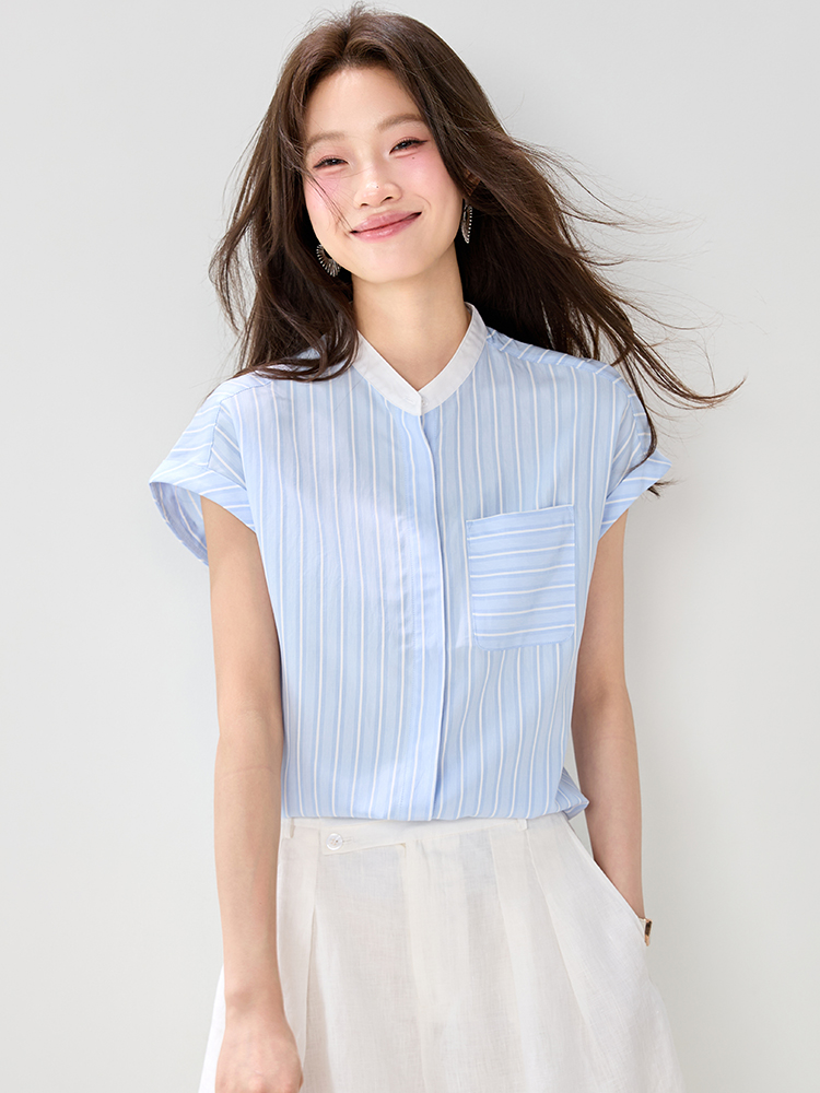 Splice Casual shirt light fashion tops