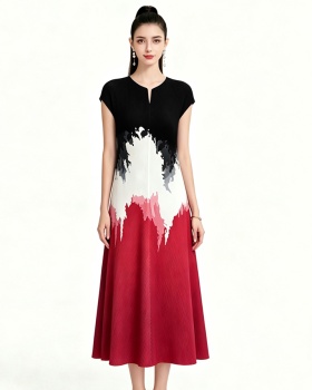 Soft fashion Bohemian beach dress printing dress