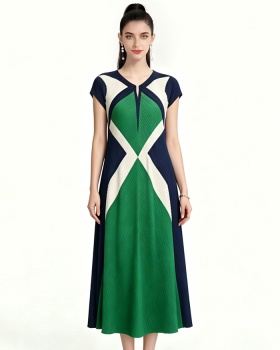 Slim sleeveless Bohemian beach dress printing soft dress
