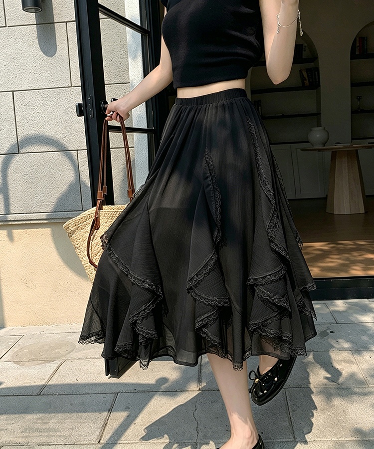 Cake summer skirt irregular short skirt for women