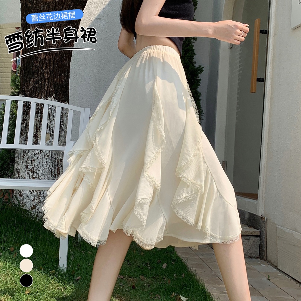 Cake summer skirt irregular short skirt for women