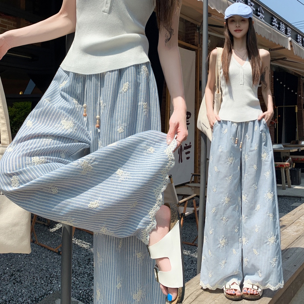 Straight pants Casual wide leg pants for women