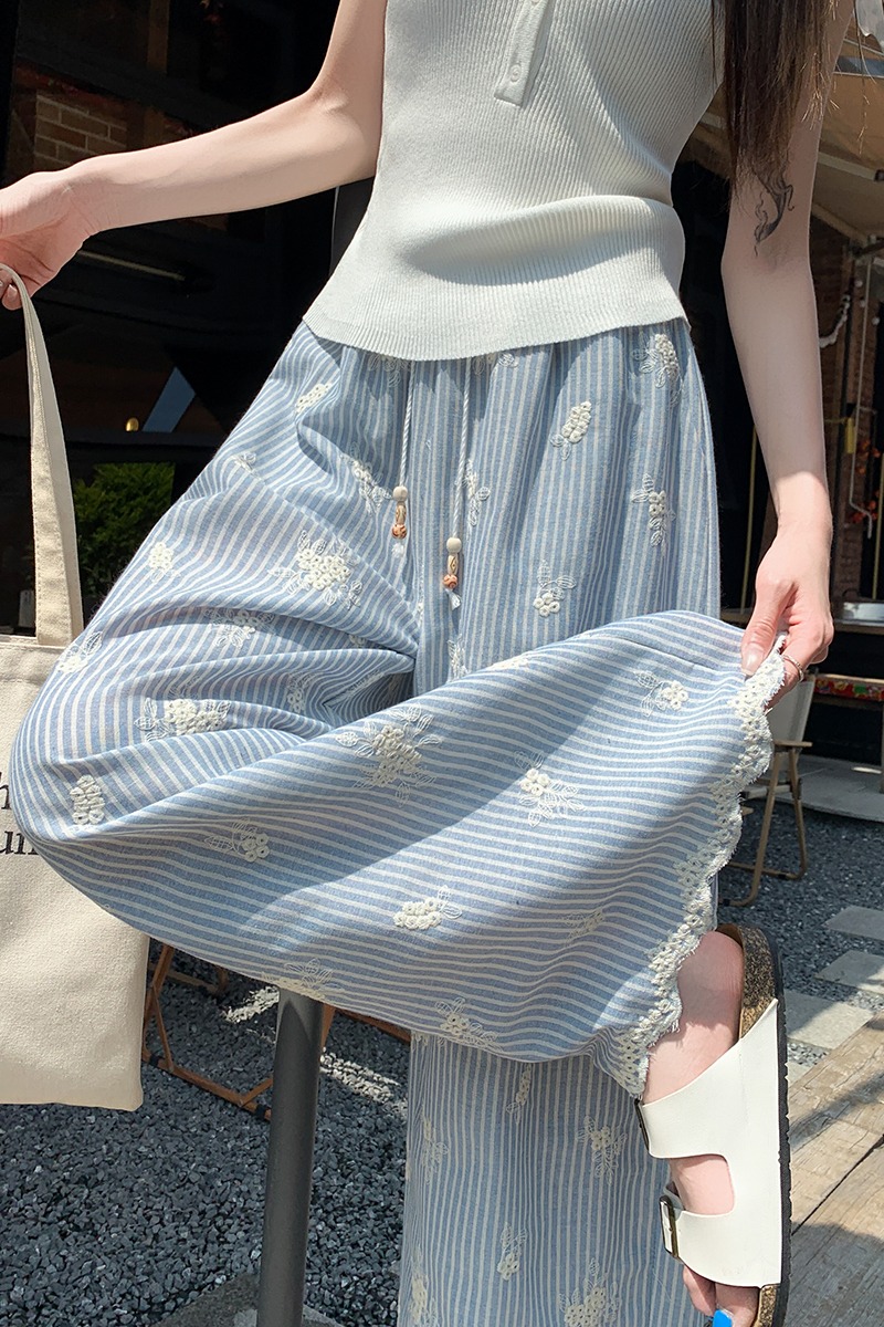 Straight pants Casual wide leg pants for women