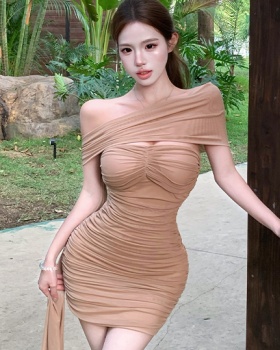 Slim summer France style dress streamer enticement T-back