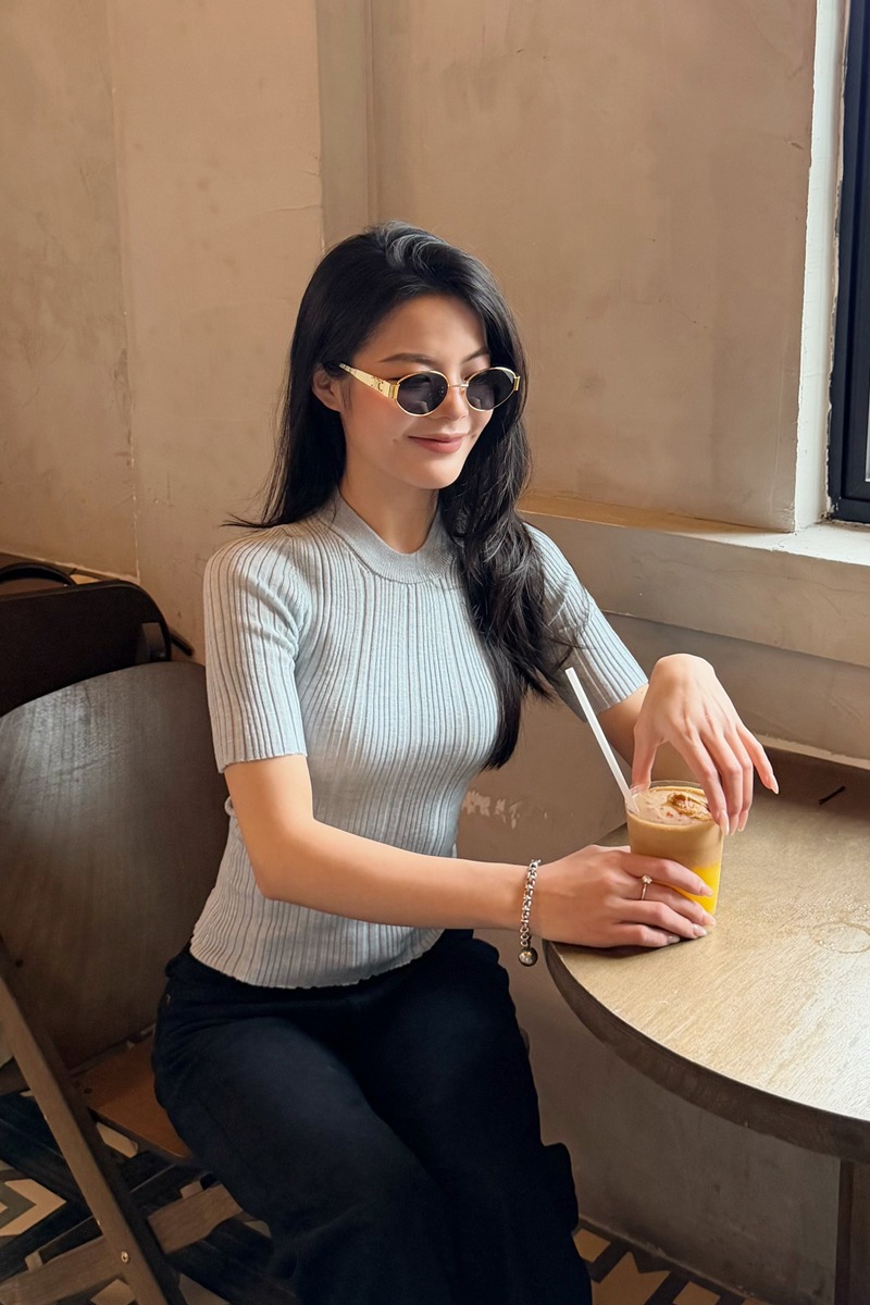 All-match short sleeve tops slim summer T-shirt for women