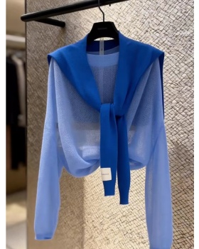 Blue unique thin small light sunscreen smock
