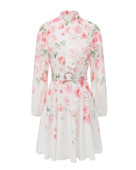 Spring and summer painted vacation painting dress