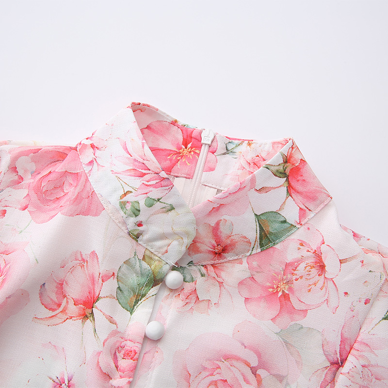 Spring and summer painted vacation painting dress