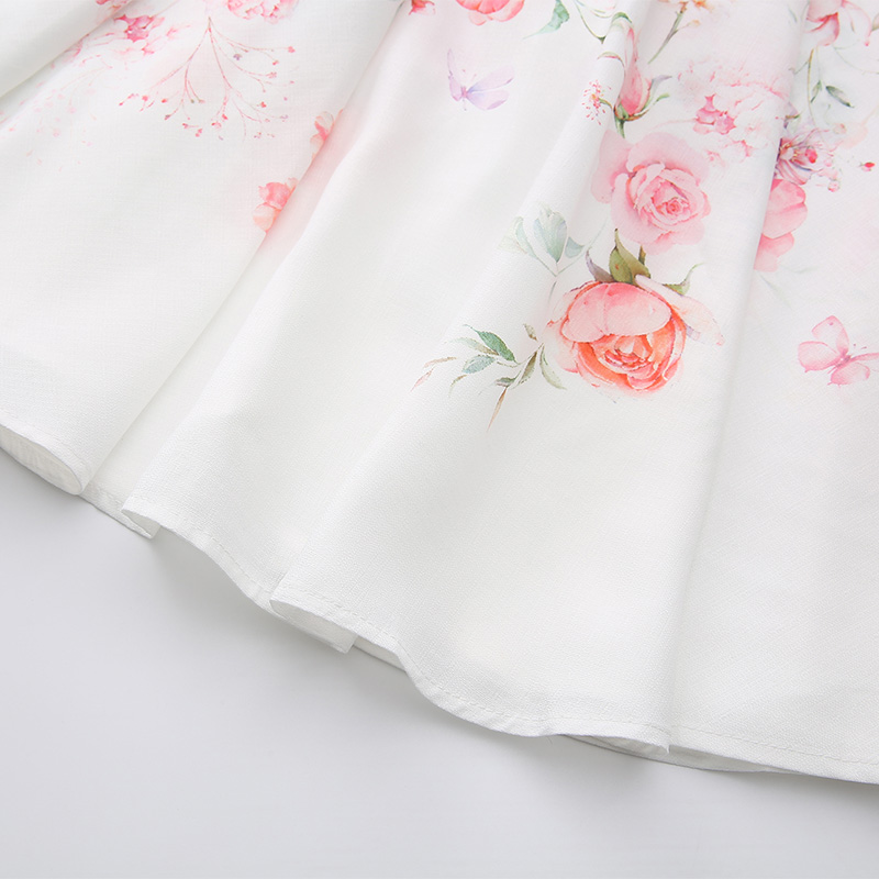 Spring and summer painted vacation painting dress