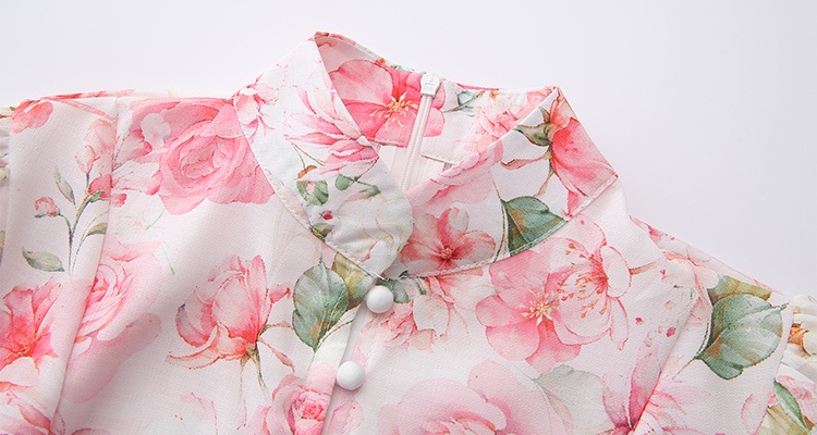 Spring and summer painted vacation painting dress