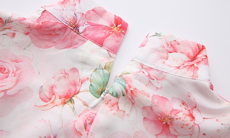 Spring and summer painted vacation painting dress