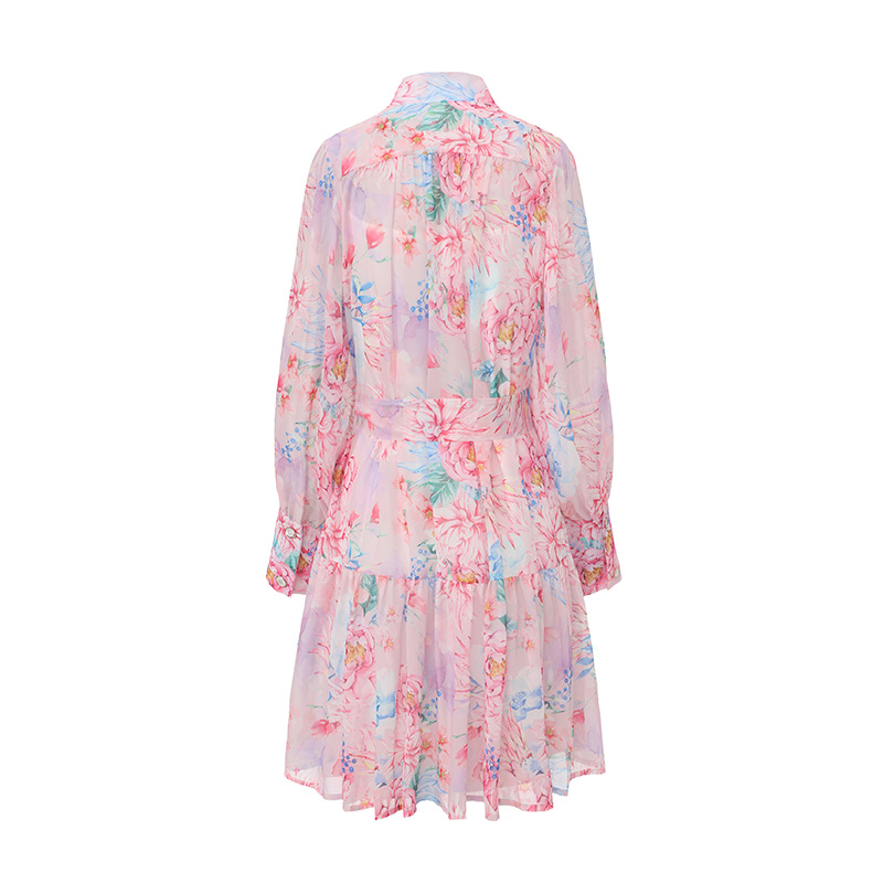 Short painted vacation spring and summer painting dress