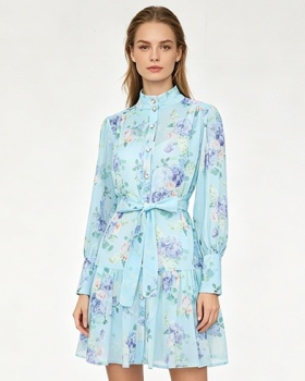 Vacation short spring and summer painted dress