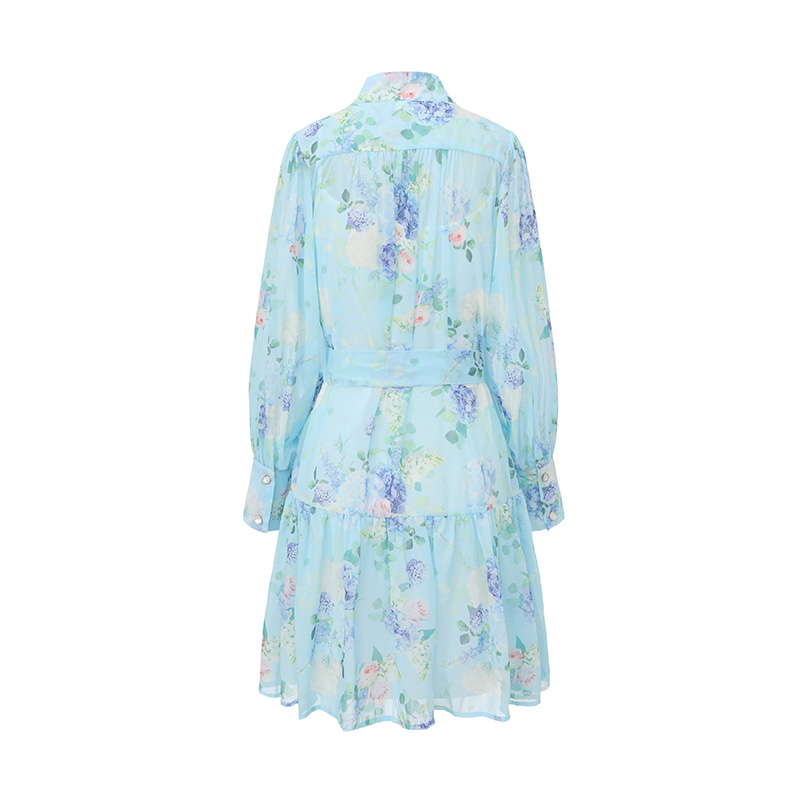Vacation short spring and summer painted dress