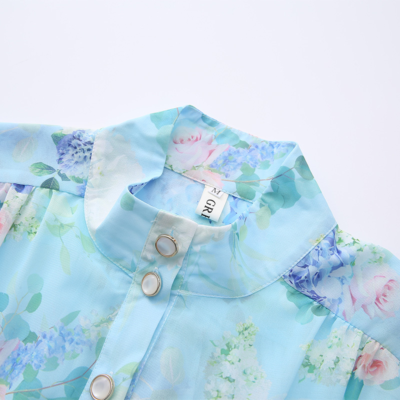 Vacation short spring and summer painted dress