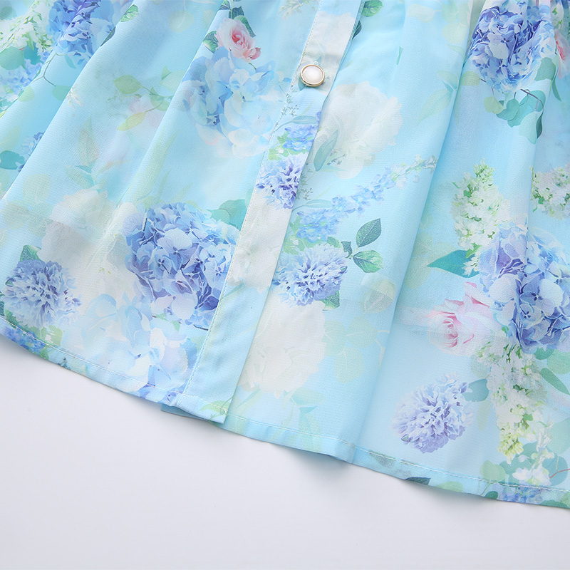 Vacation short spring and summer painted dress