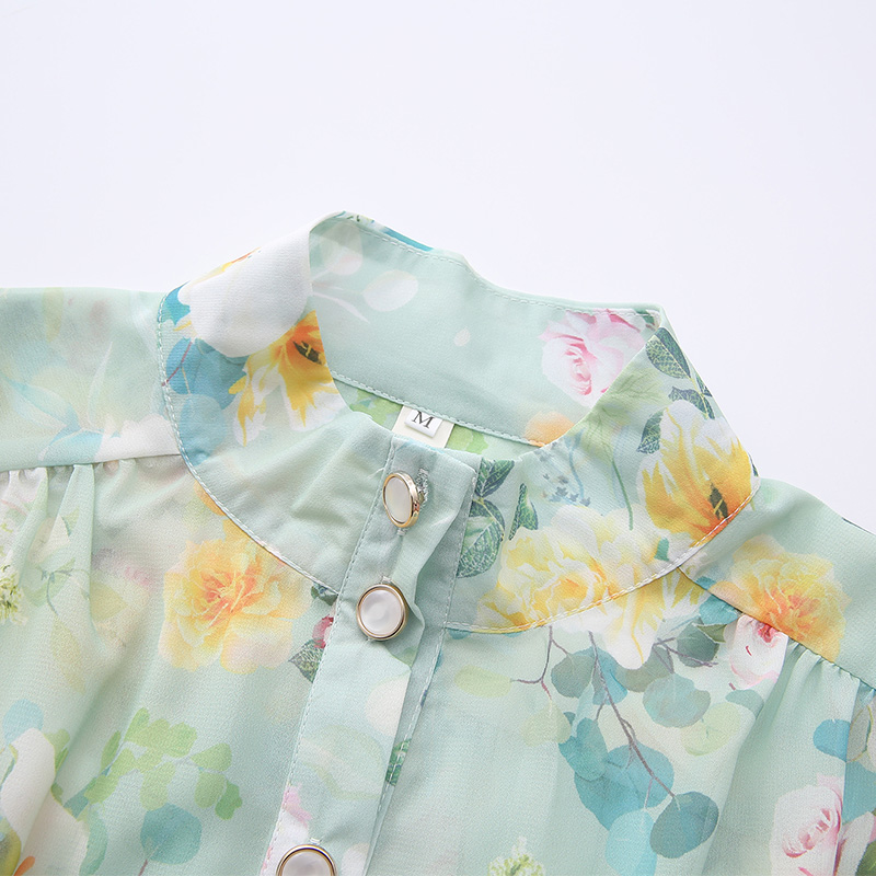 Short painting painted spring and summer dress