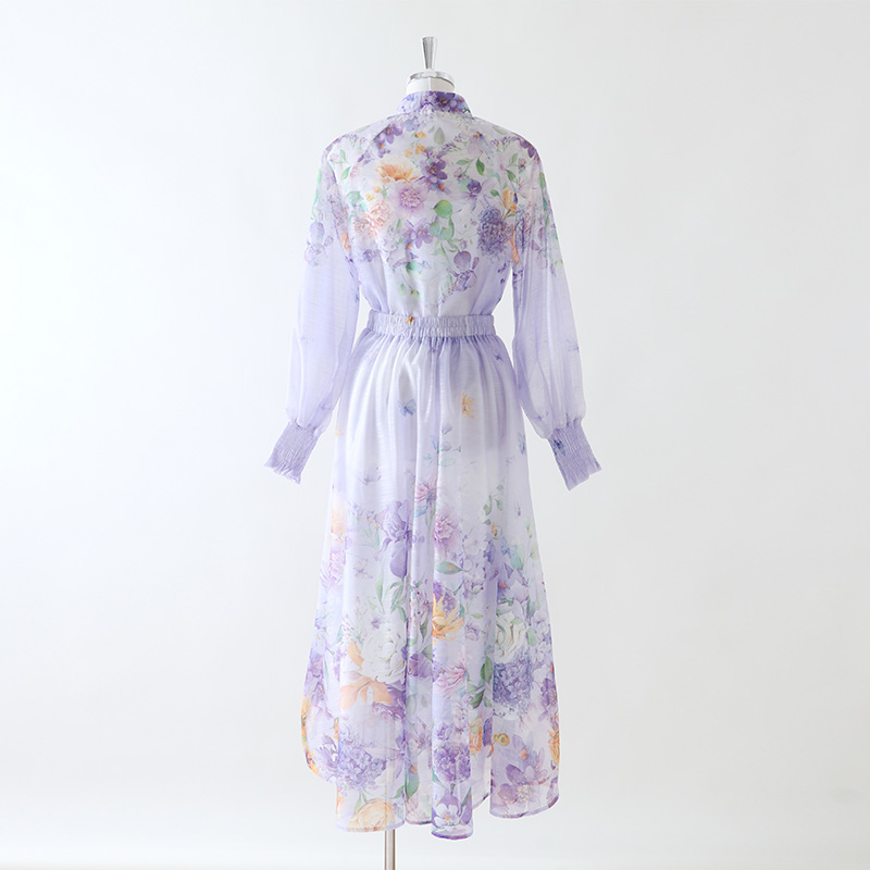 Spring and summer beautiful shirt sweet skirt 2pcs set
