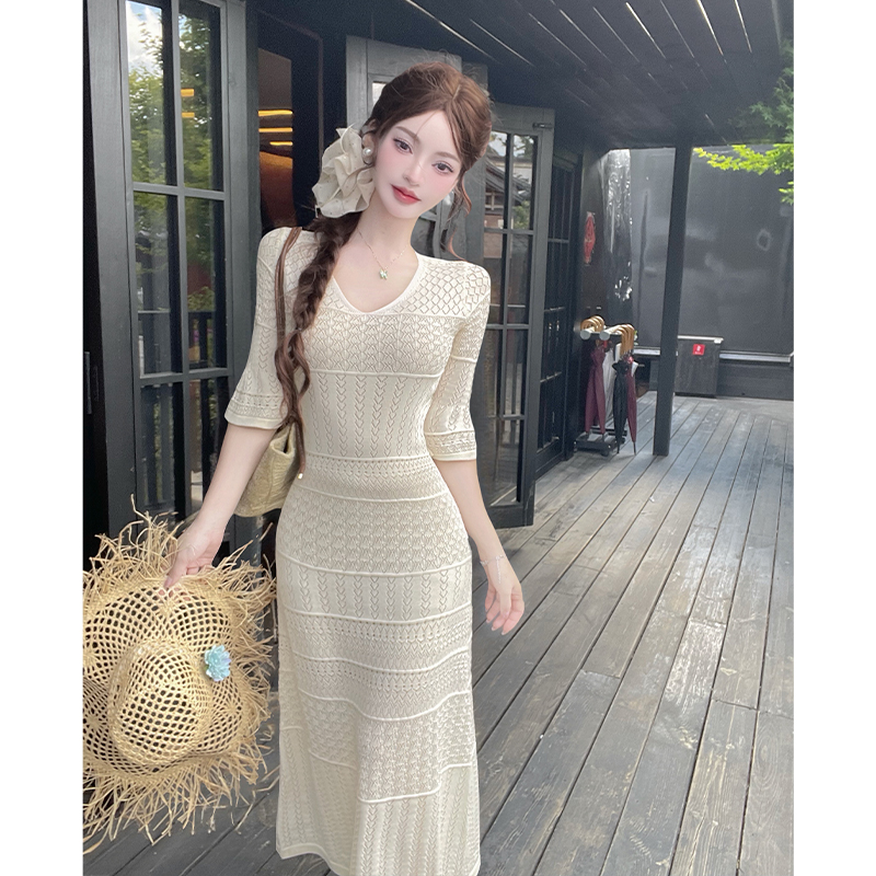 Beautiful hollow long dress summer dress for women