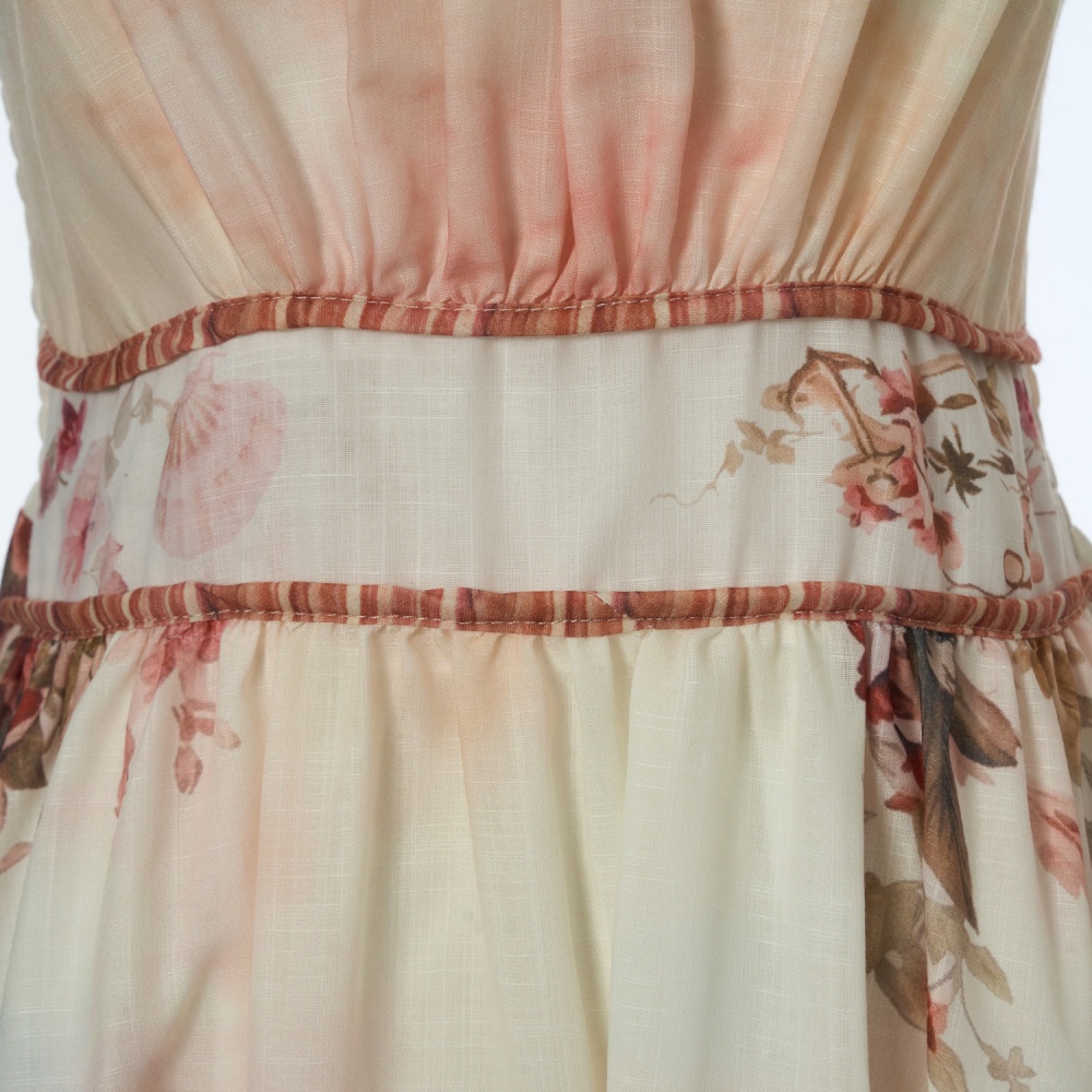 Summer sling swimwear island flair printing dress