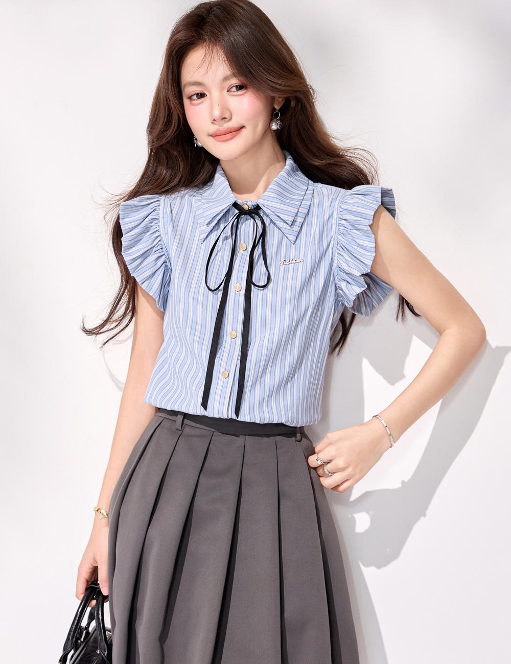 Sleeveless summer tops frenum shirt for women