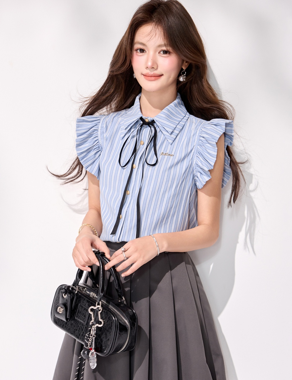 Sleeveless summer tops frenum shirt for women
