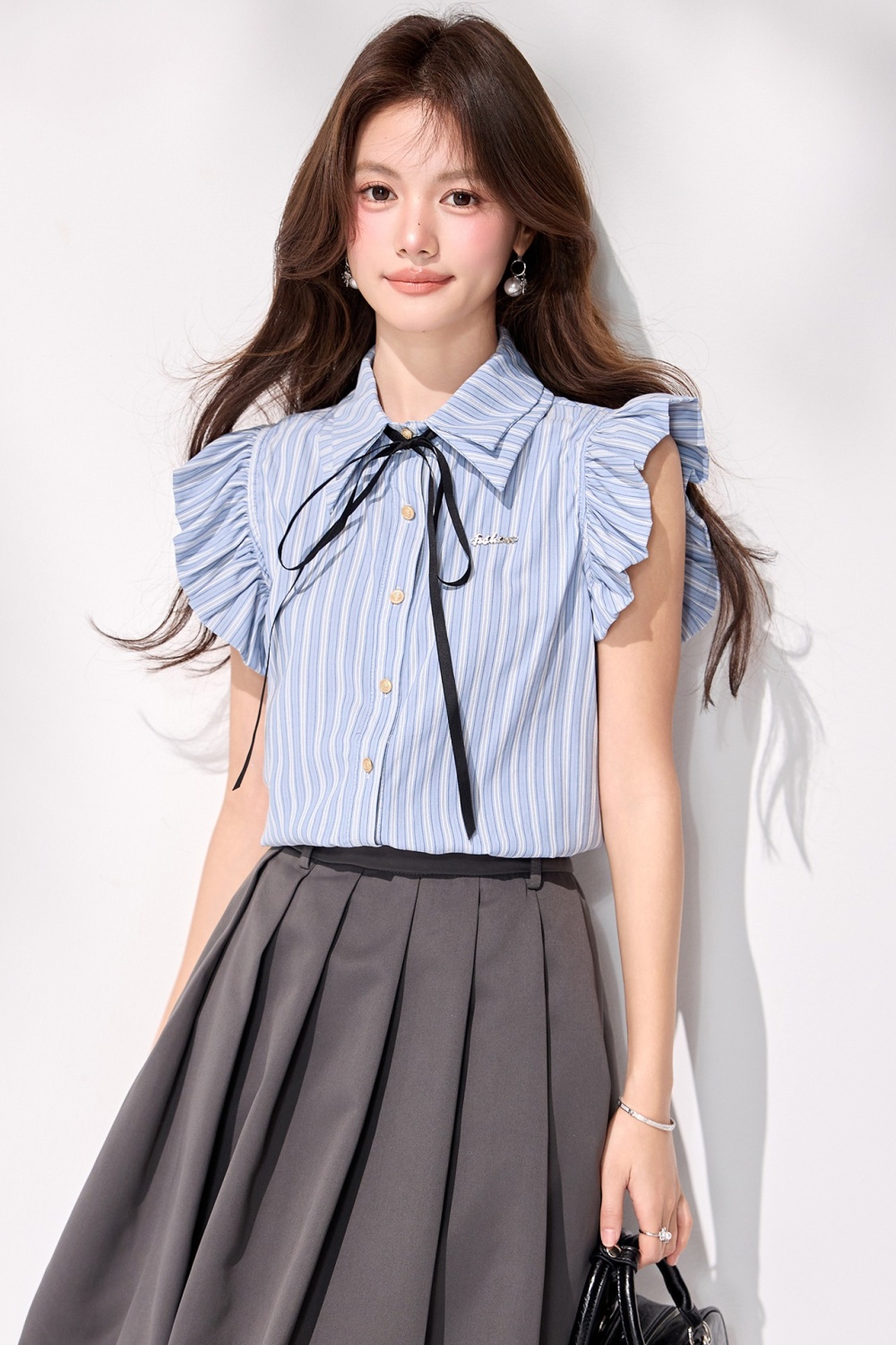 Sleeveless summer tops frenum shirt for women