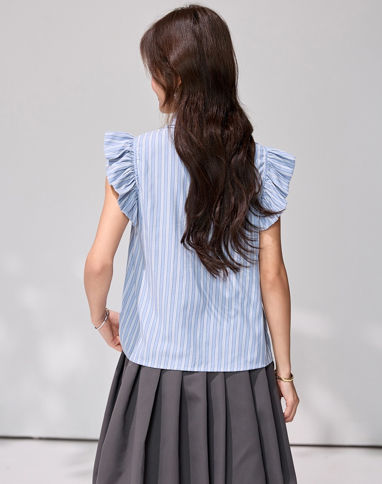 Sleeveless summer tops frenum shirt for women