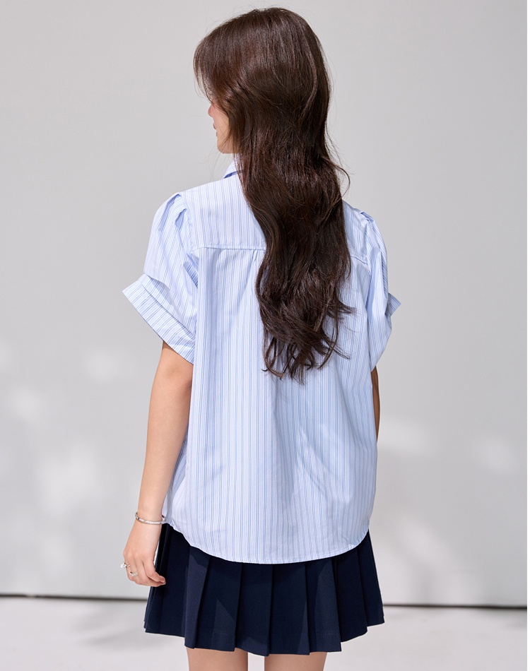 Lapel shirt loose small shirt for women