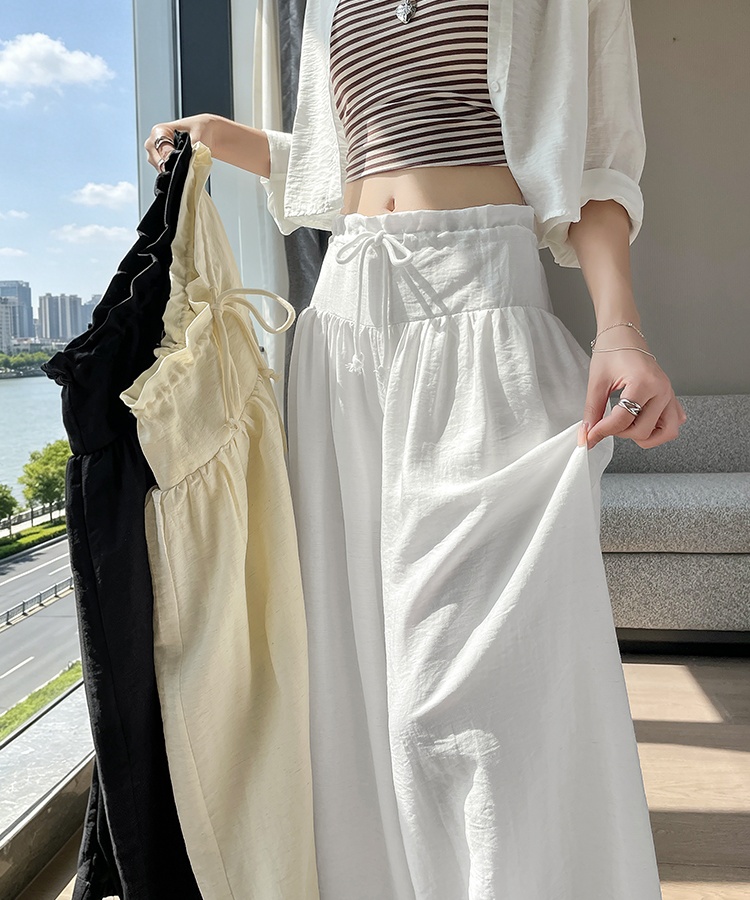 Lazy long pants all-match wide leg pants for women