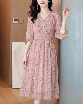 Lazy summer temperament France style dress