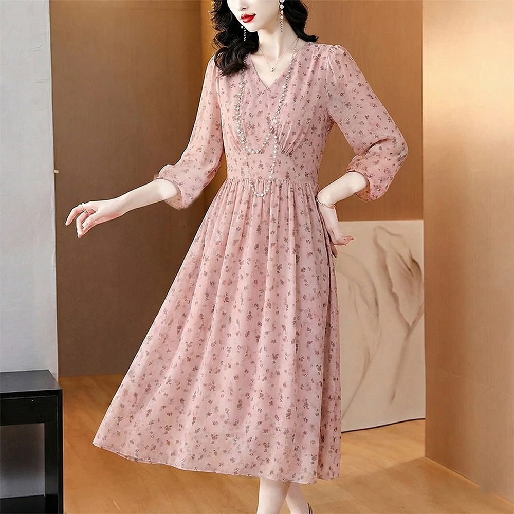 Lazy summer temperament France style dress