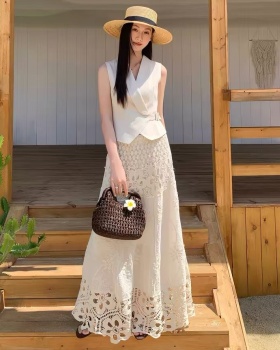 Tender France style business suit jacquard skirt for women