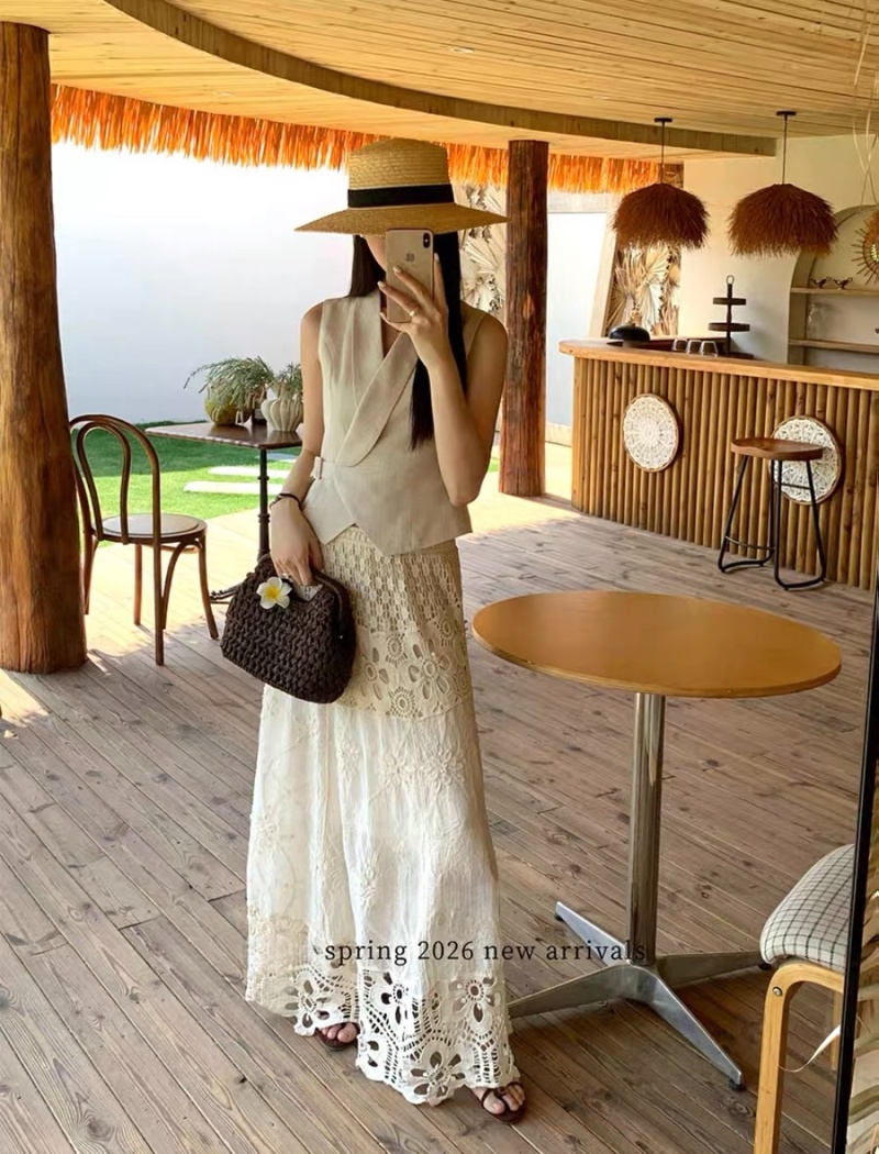 Tender France style business suit jacquard skirt for women