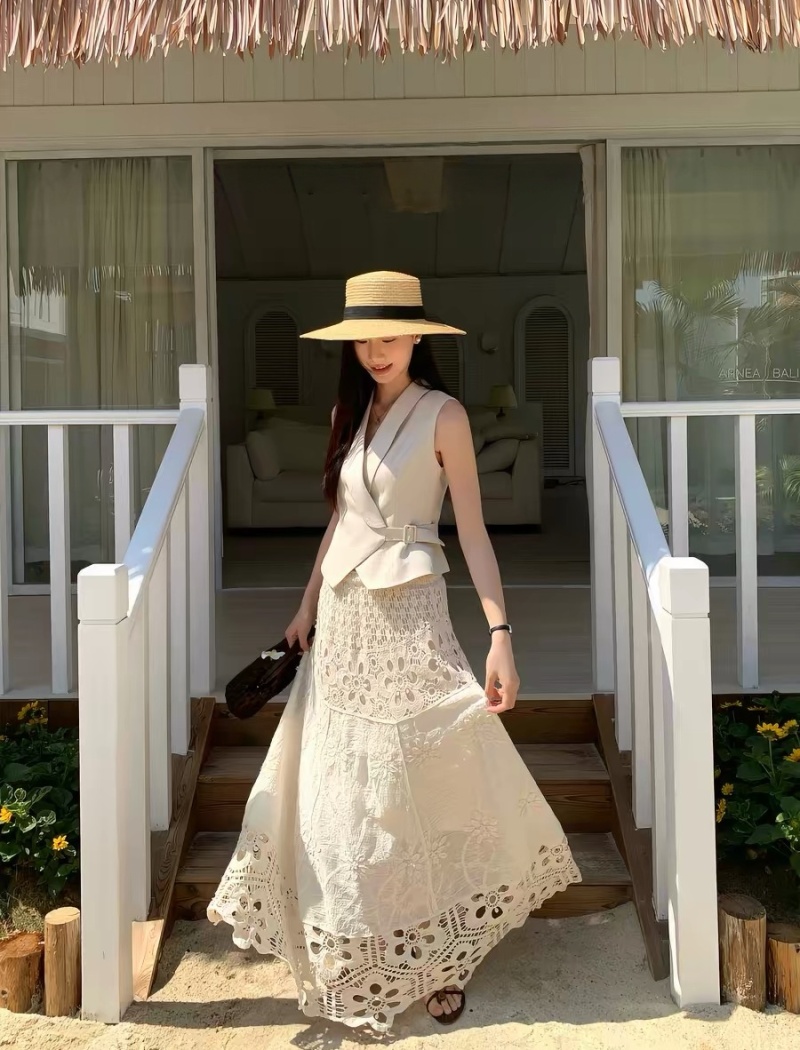 Tender France style business suit jacquard skirt for women