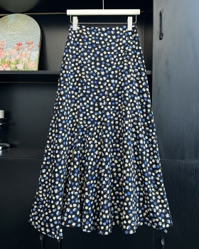 Irregular mermaid long dress A-line skirt for women