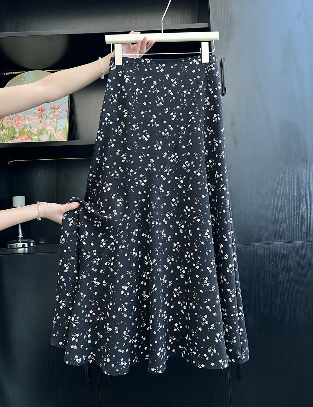Slim irregular summer skirt mermaid A-line long dress