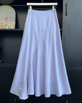 Irregular A-line skirt high waist slim long dress for women