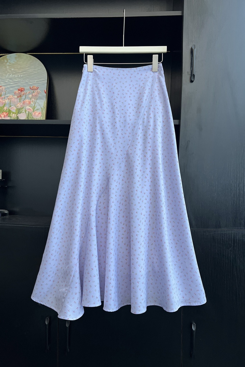 Irregular A-line skirt high waist slim long dress for women