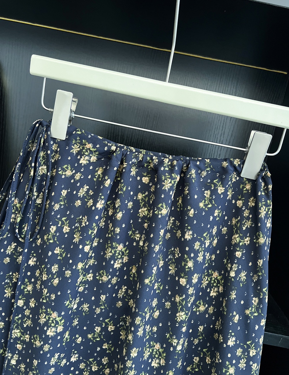All-match summer A-line temperament floral skirt for women