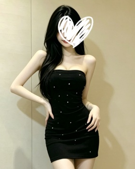 Spicegirl wrapped chest lace T-back sexy fashion dress