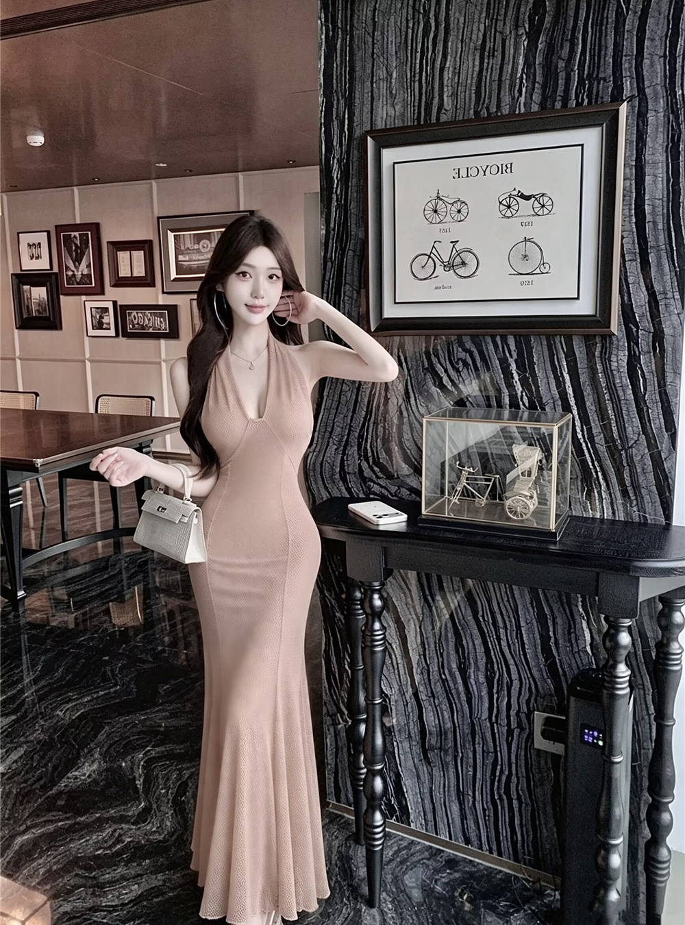 Sexy enticement long dress summer cross dress for women