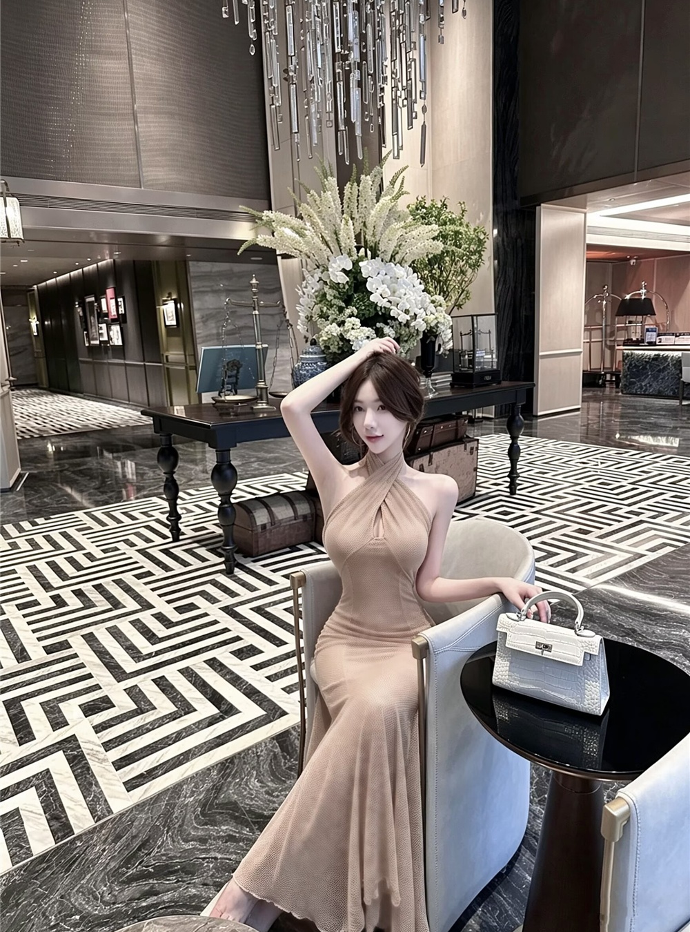 Sexy enticement long dress summer cross dress for women